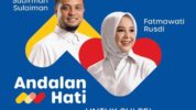 Pasangan Calon Gubernur dan Wakil Gubernur Sulawesi Selatan Andi Sudirman Sulaiman-Fatmawati Rusdi (Andalan Hati). (Ist)