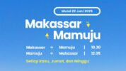 Rute Mamuju–Makassar Dibuka Lagi, Batik Air Terbang 3 Kali Seminggu