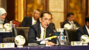Presiden Federasi Sepak Bola Malaysia (FAM), Datuk Joehari Ayub Saat Kongres Luar Biasa FAM