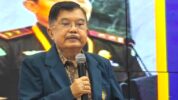 Jusuf Kalla Saat Memberikan Kuliah Umum di Hadapan Ribuan Mahasiswa Baru di Gedung Samantha Krida, Universitas Brawijaya Malang, Senin (11/08/2025)